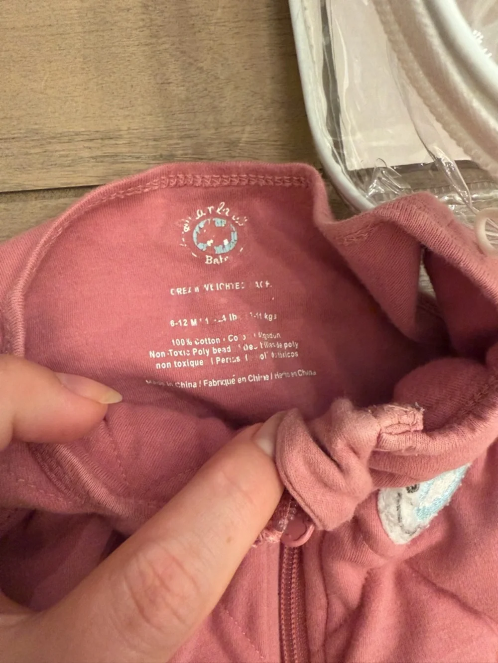 2 Dreamland Baby Quilted Pink Baby Sleep Sack with Front Zipper- 1 weight 1 non